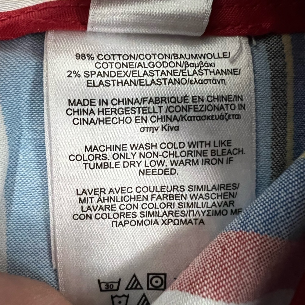 Brooks Brothers Coastal Nautical Stripe Button Front A-Line Skirt - Size 6 - Picture 7 of 7